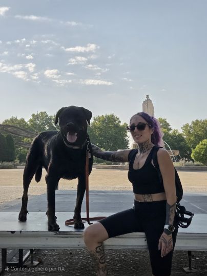 Chiens accompagnés pendant une sortie d’éducation canine
