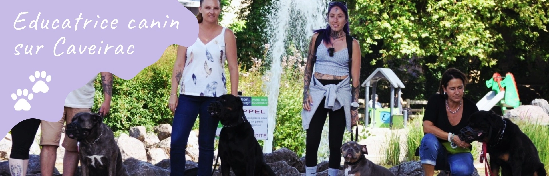 Éducatrice canine sur Caveirac : maîtres et chiens accompagnés par Une Fille O’Poils